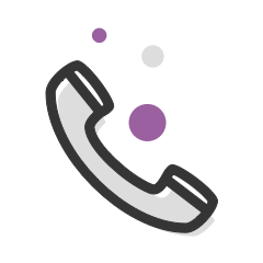 By phone icon